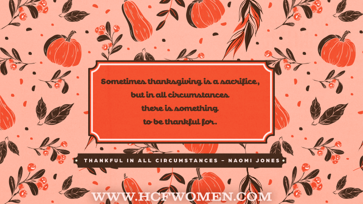 Thankful In All Circumstances